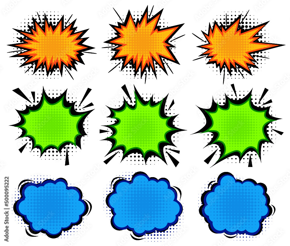 set de nubes estilo comic, estallidos vector ilustración comic sale set de nubes estilo comic, estallidos vector ilustración comic sale