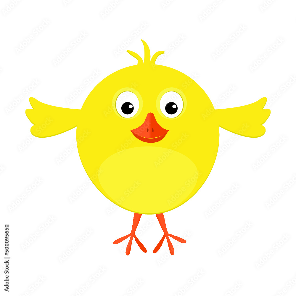 Easter chicken isolated on a white background Easter chicken isolated on a white background