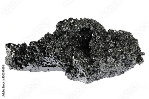 Carta da parati 99.95% fine boron crystal isolated on white background