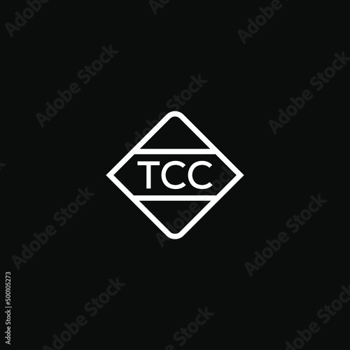  TCC 3 letter design for logo and icon. vector illustration.TCC monogram logo. photo