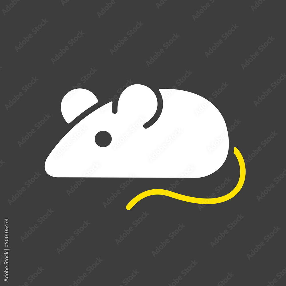 Field mouse vector isolated glyph icon Field mouse vector isolated glyph icon