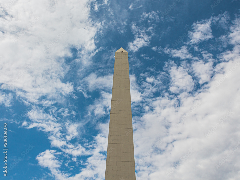 view from below of obelisk buenos aires