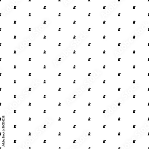 Square seamless background pattern from geometric shapes. The pattern is evenly filled with small black industrial pollution symbols. Vector illustration on white background