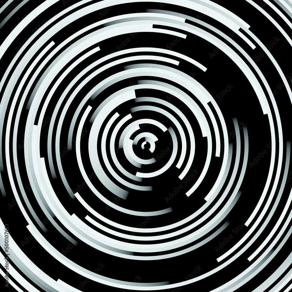 Black and white abstract circle technology background. 3d rendering. Black and white abstract circle technology background. 3d rendering.