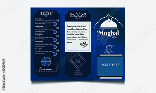 Attractive Mughal ancient brochure design