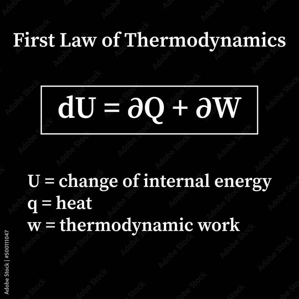 differential form of first law of thermodynamics