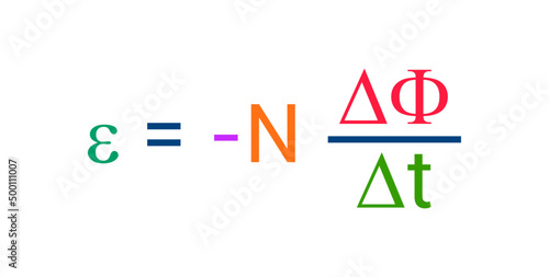 Faraday's law of induction formula
