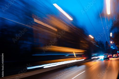 night road in the city