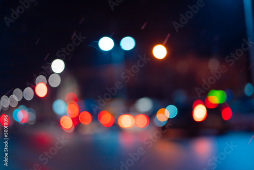 night road in the city © honcharr