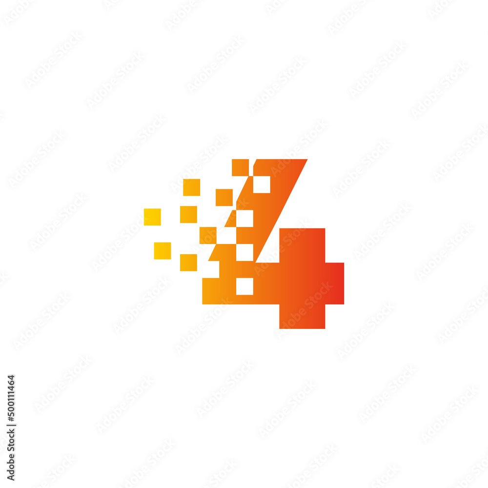 Colorful number 4 sign fast pixel dot logo. Number four pixel art. Integrative pixel movement. Creative messy technology icon. Modern icon creative ports. Colorful number 4 sign fast pixel dot logo. Number four pixel art. Integrative pixel movement. Creative messy technology icon. Modern icon creative ports.