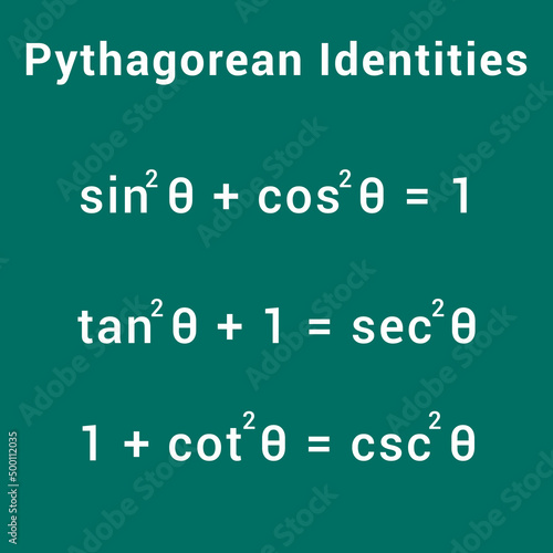 pythagorean identities formula trigonometric functions