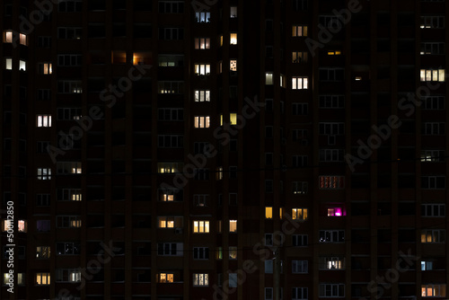 building at night