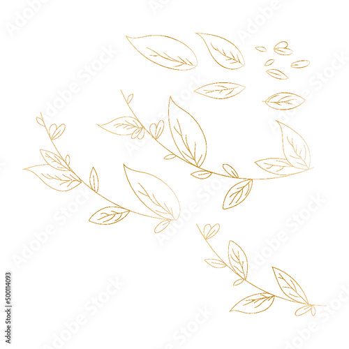 Sharp Gold Leaves