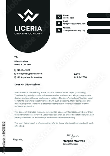 Minimalist Business Letterhead