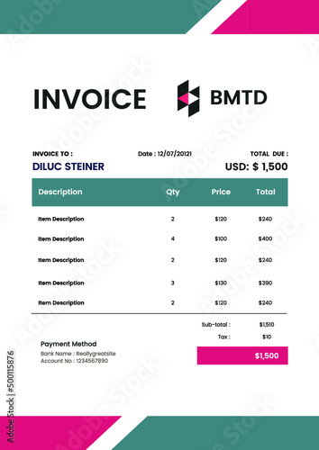 Minimalist Invoice