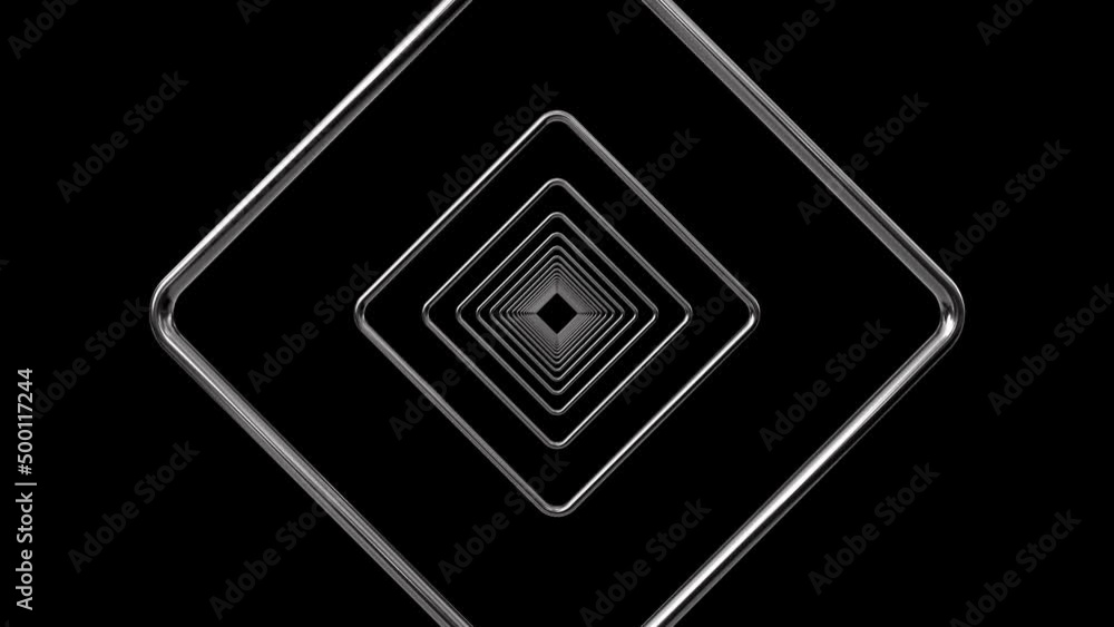 Concentric Silver Gold Metal Tunnel Concentric Silver Gold Metal Tunnel