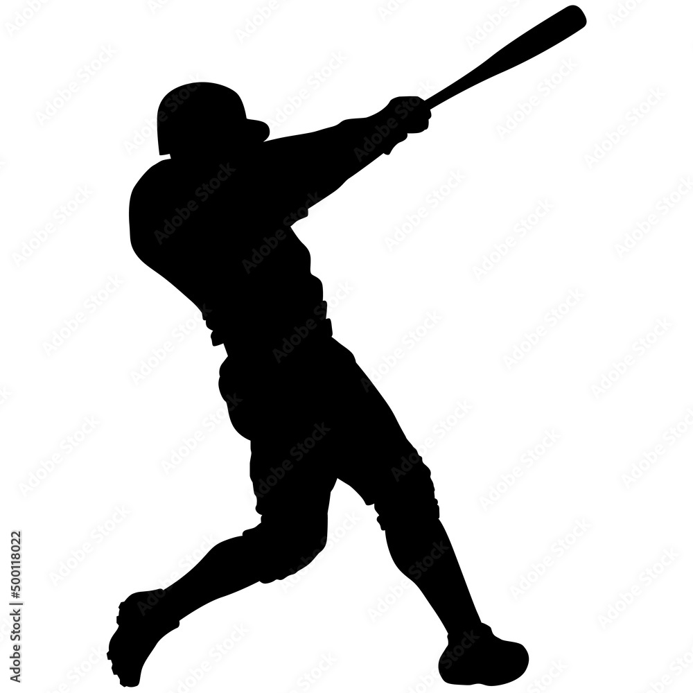 baseball batter player, also known as batsman - batman in motion to hit ...