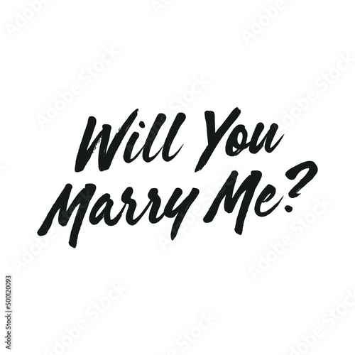 Will You Marry Me  Marry Me Text  Engagement  Marriage Proposal  Vector Illustration Background