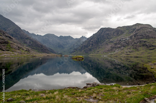 The Cuillin Mountain Range on the Isle of Skye Scottish Island