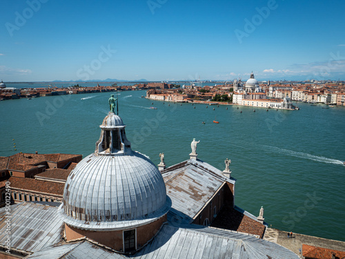 Fotografiet view of venice from campanile tower