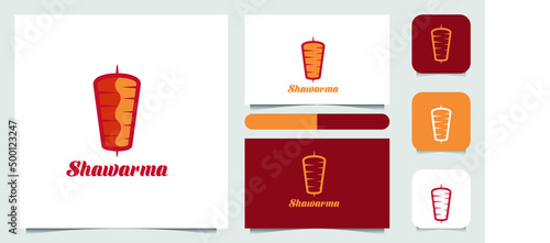 Set of doner kebab logo templates. creative labels for Turkish and Arabian fast food restaurant eps vector art shawarma	