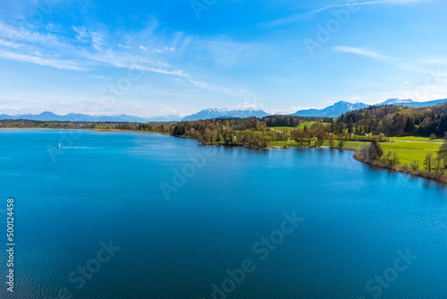 Waginger See, Bayern, Deutschland, im Frühling