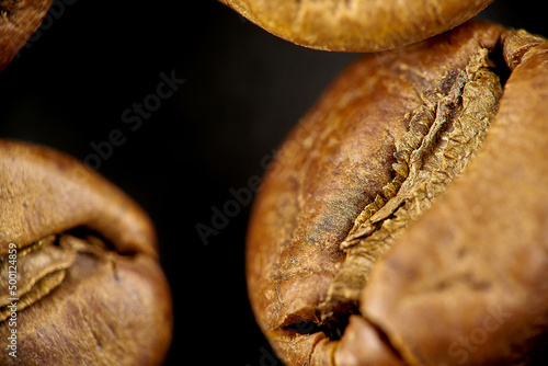 coffee bean macro grain closeup microscope medium rare