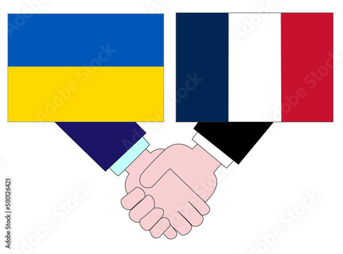 ウクライナとフランスの外交の状態を表している。