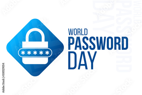 World Password Day. Vector illustration. Holiday poster.