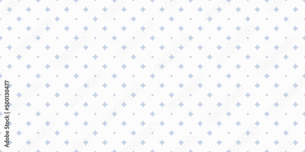 Simple vector seamless pattern with small diamond shapes, stars, rhombuses. Subtle abstract blue and white geometric texture. Elegant minimal repeat background. Repeat design for decor, wallpapers Simple vector seamless pattern with small diamond shapes, stars, rhombuses. Subtle abstract blue and white geometric texture. Elegant minimal repeat background. Repeat design for decor, wallpapers