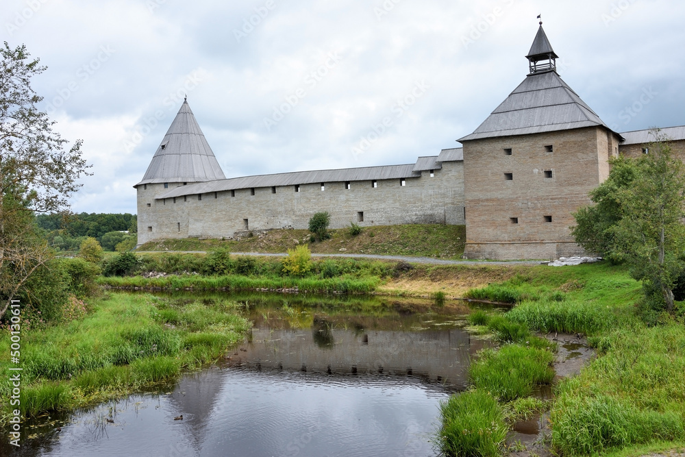 Ancient fortress at Staraya Ladoga city, Russia