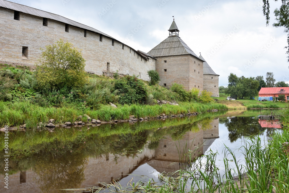 Ancient fortress at Staraya Ladoga city, Russia