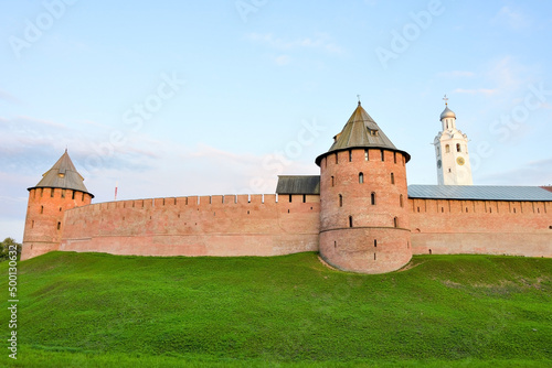 Novgorod Kremlin in autumn season. Veliky Novgorod, a historical city in Russia that is over 1000 years old