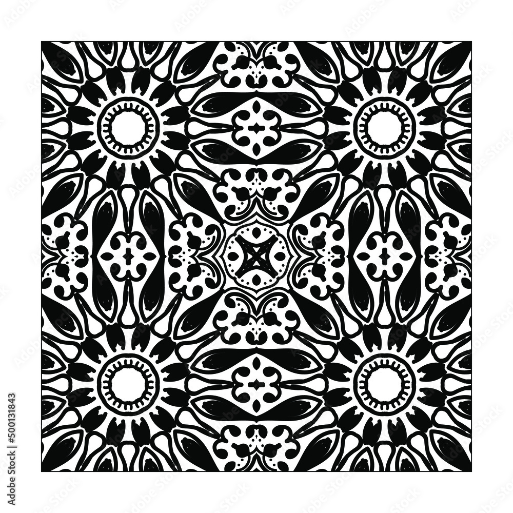 Mandala seamless pattern floral ornament Mandala seamless pattern floral ornament