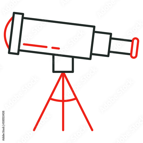 telescope technology Vector icon which is suitable for commercial work

