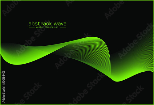 abstract green wave background. simple luxury green  backgroud in the wold. busines, background, banner, icon ilustration