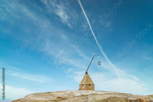 Old Lighthouse, Vippefyret at Worlds End ( Verdens Ende), Norway, Europe photo