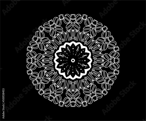 Mandala ornamental round ornament. simple best ornament in the wold. busines, background, banner, icon ilustration. lace pattern.