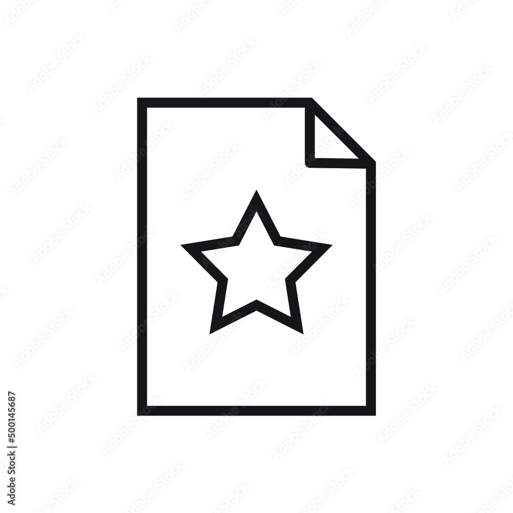 Favorite file document icon design. vector illustration Favorite file document icon design. vector illustration