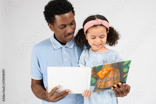 Portrait of little African-...