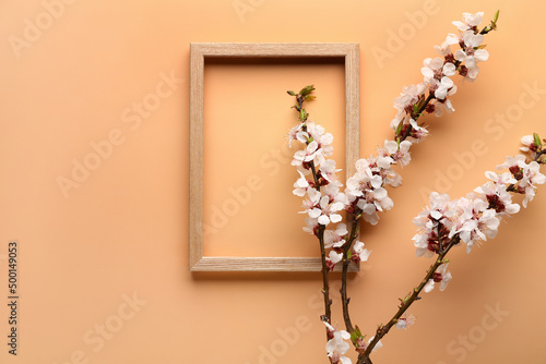 Springtime blossom branches...