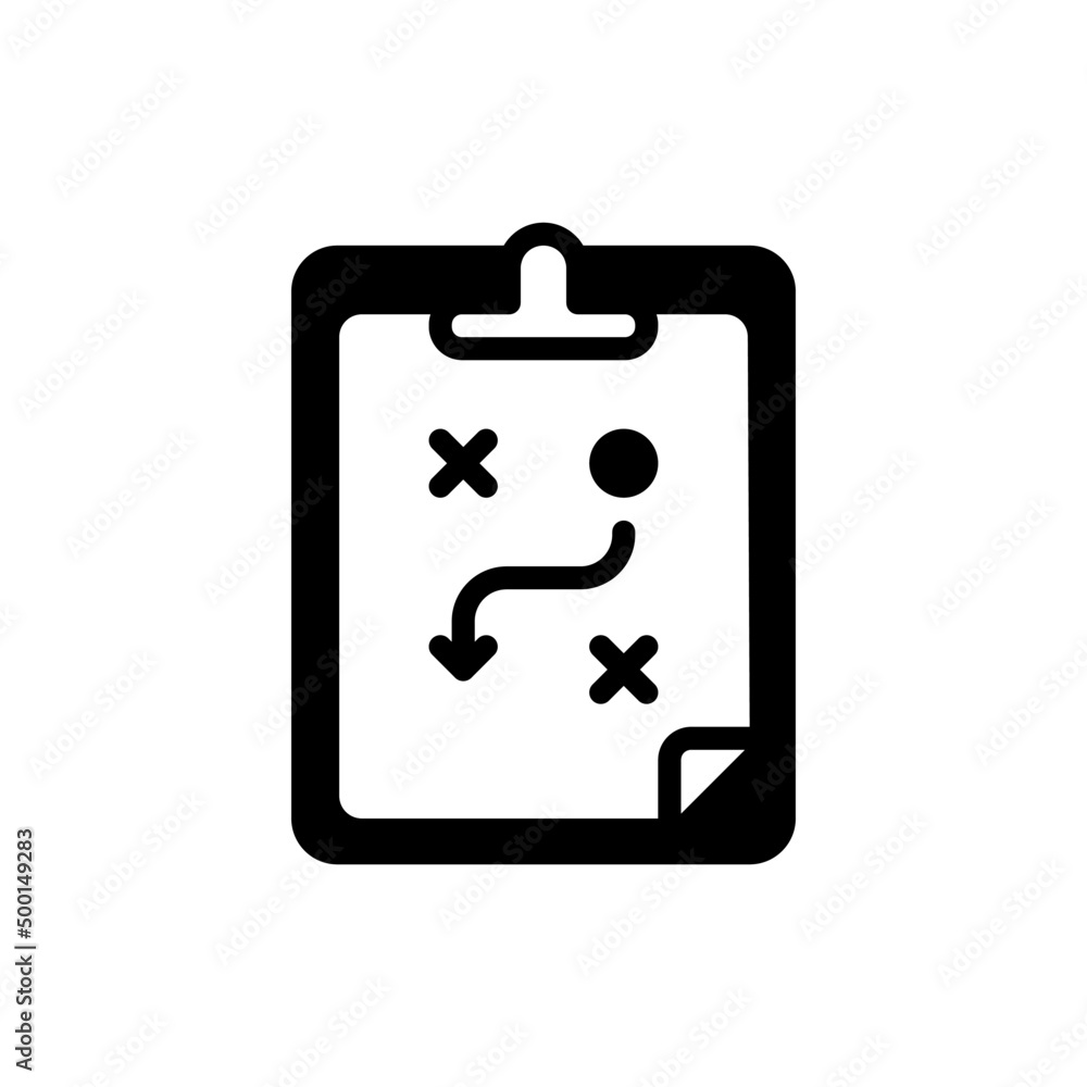 Football Strategy Icon Design Vector Template Illustration Football Strategy Icon Design Vector Template Illustration