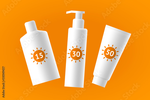 Sunscreen cosmetic products with sun protection factor labels