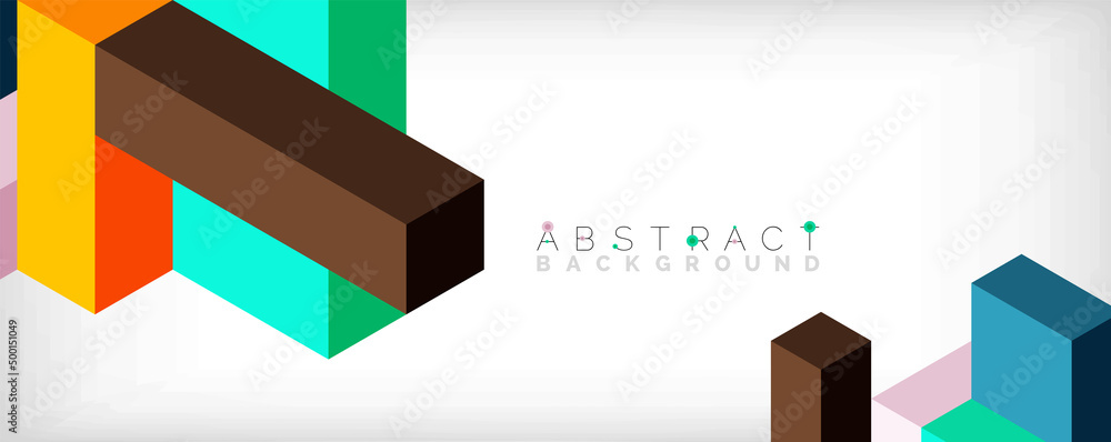 Abstract background. 3d cubes, cubic elements and blocks. Techno or business concept for wallpaper, banner, background, landing page Abstract background. 3d cubes, cubic elements and blocks. Techno or business concept for wallpaper, banner, background, landing page