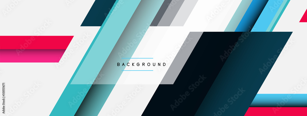 Background. Geometric diagonal square shapes and lines abstract composition. Vector illustration for wallpaper banner background or landing page