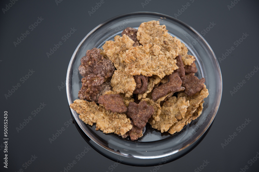 breakfast snack with chocolate