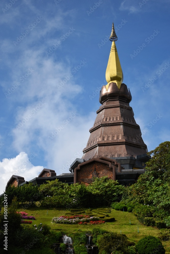 Phra Mahathat Napametanidon, Chedi of the King in Doi Inthanon National Park.