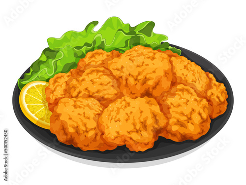 Chicken karaage (Japanese fried chicken).