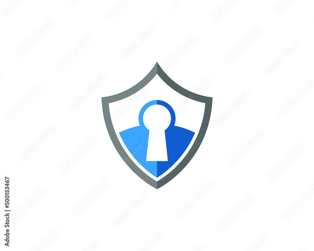 Lock scurity with shield and key hole Lock scurity with shield and key hole