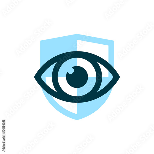 vector shield with eye concept